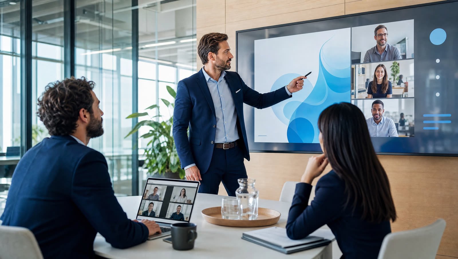 A team working together, supported rather than replaced by AI